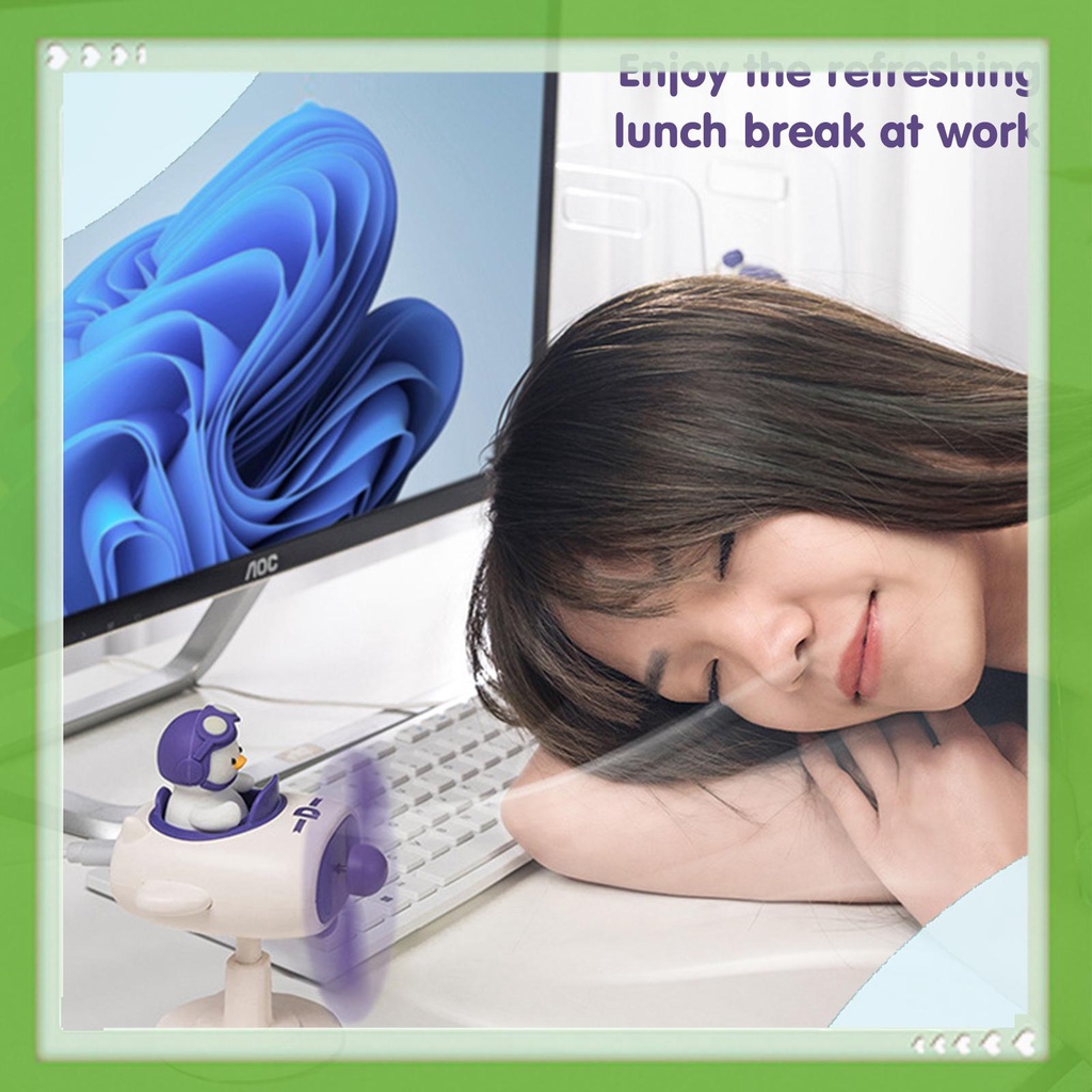 Quạt Kẹp Làm Mát Màn Hình Máy Tính / Văn Phòng Cổng Cắm usb