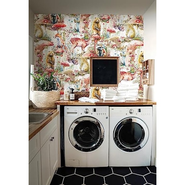 Giấy Dán Tường Hình Nấm Phong Cách boho Cho Phòng Ngủ / Phòng Tắm