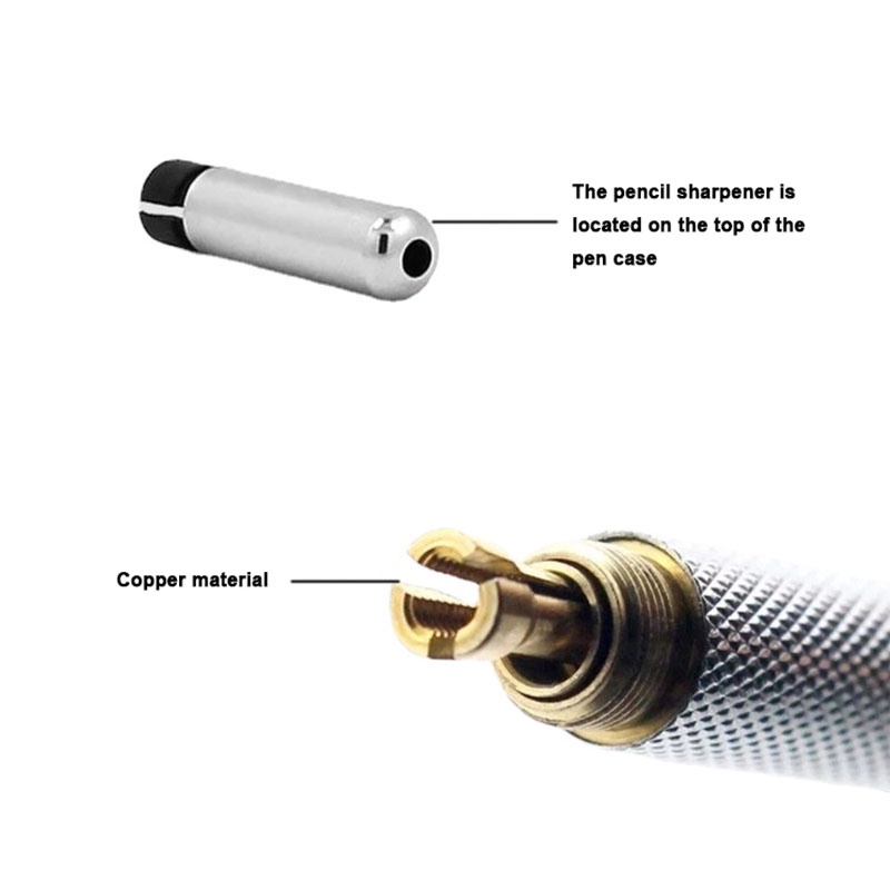 1 Bút Chì Kim Loại 0.5 / 0.7 / 0.9 / 1.3 / 2.0 / 3.0mm
