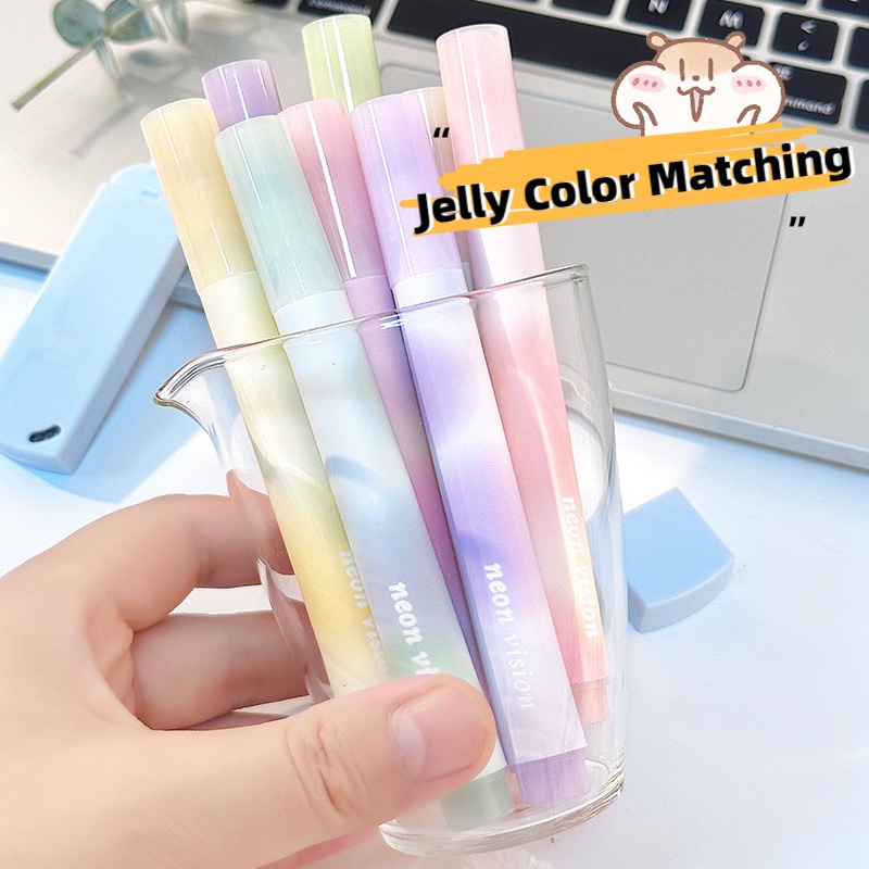 Bộ 4 Bút Đánh Dấu / Đánh Dấu Màu gradient Phù Hợp Cho Học Sinh / Văn Phòng