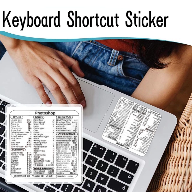 Màu Sắc Miếng Dán Phím Tắt / Ngắn Thông Dụng Cho Máy Tính laptop macbook