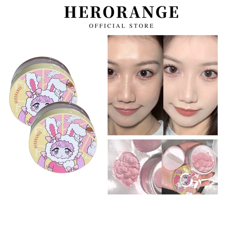 Phấn phủ herorange trang điểm nền chuyên nghiệp với 3 màu tùy chọn 12g