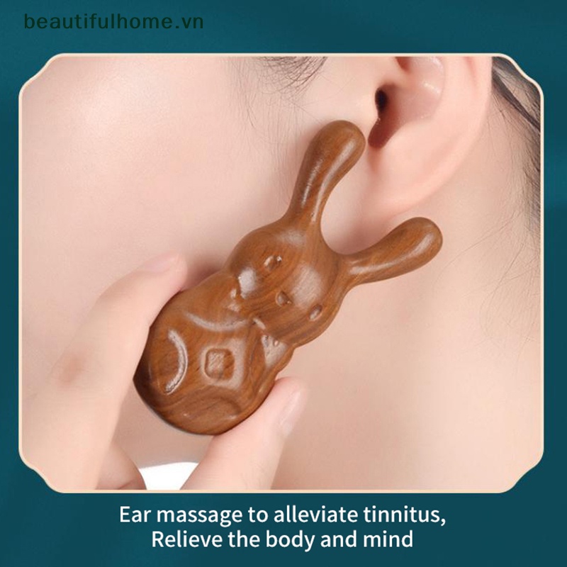1 Lược Chải Mát Xa Cát Vàng Hình Thỏ Cho Mũi Và Mắt