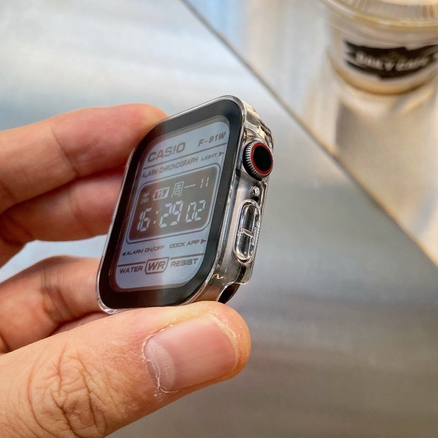 Ốp Bảo Vệ không thấm nước  Không có sương mù  cho apple Watch 9 8 7 6 5 SE 40/41mm 44/45mm