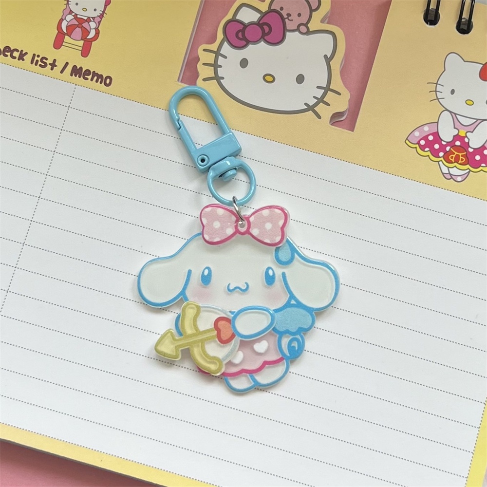 Sanrio Móc Khóa Hoạt Hình Kuromi Cinnamoroll Acrylic Móc Khóa Túi Bạn Gái Mặt Dây Chuyền Chất Lượng Cao Cặp Đôi Tặng Ba Lô Dễ Thương Đồ Trang Trí CHÚNG TÔI