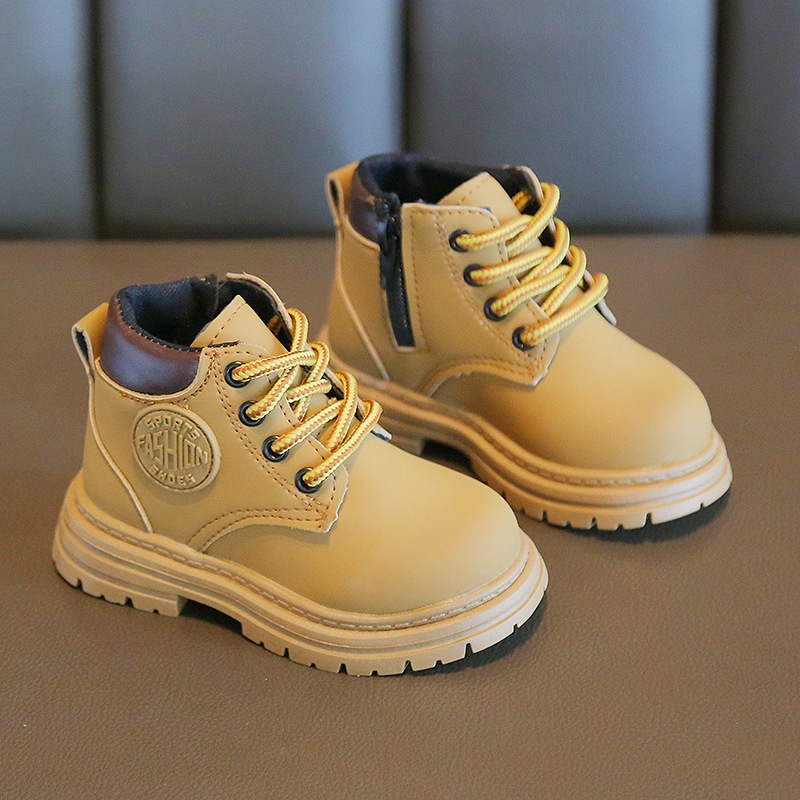 Giày Bốt martin gl2023 Đế Mềm Có Khóa Kéo Thời Trang Xuân Thu Cho Bé