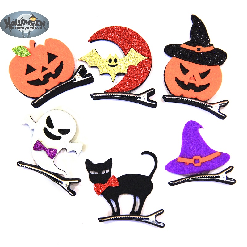 1 Kẹp Tóc Phong Cách halloween Cho Bé Gái vn
