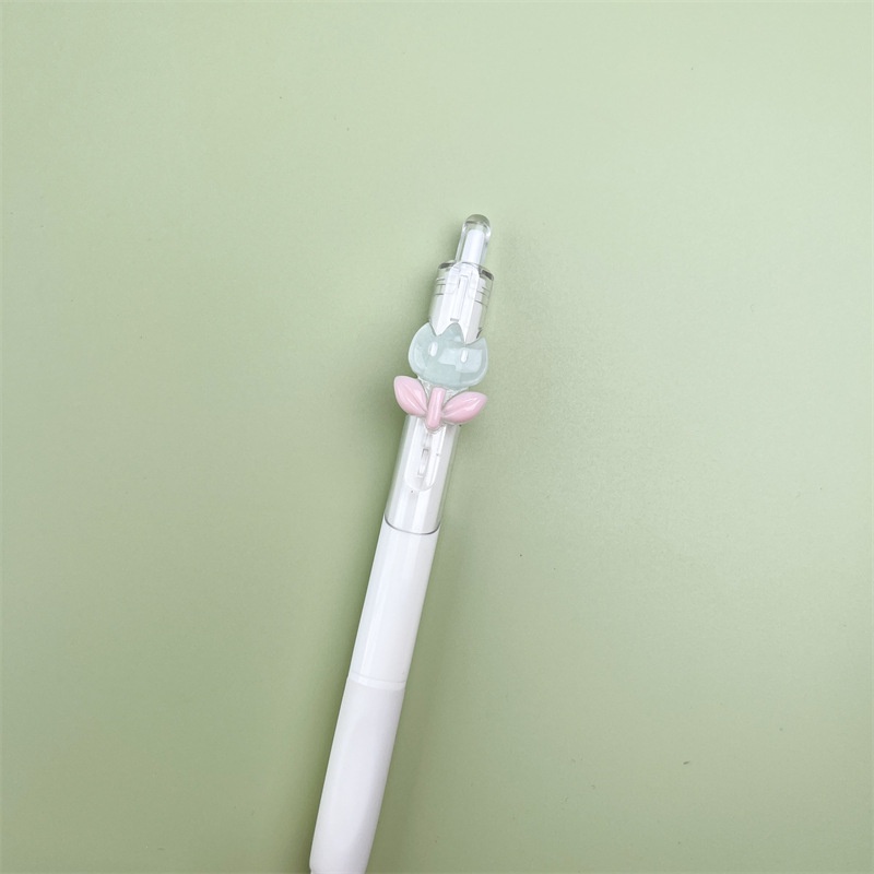 Bút Mực gel Ngòi 0.5mm In Họa Tiết Hoa mini Dễ Thương