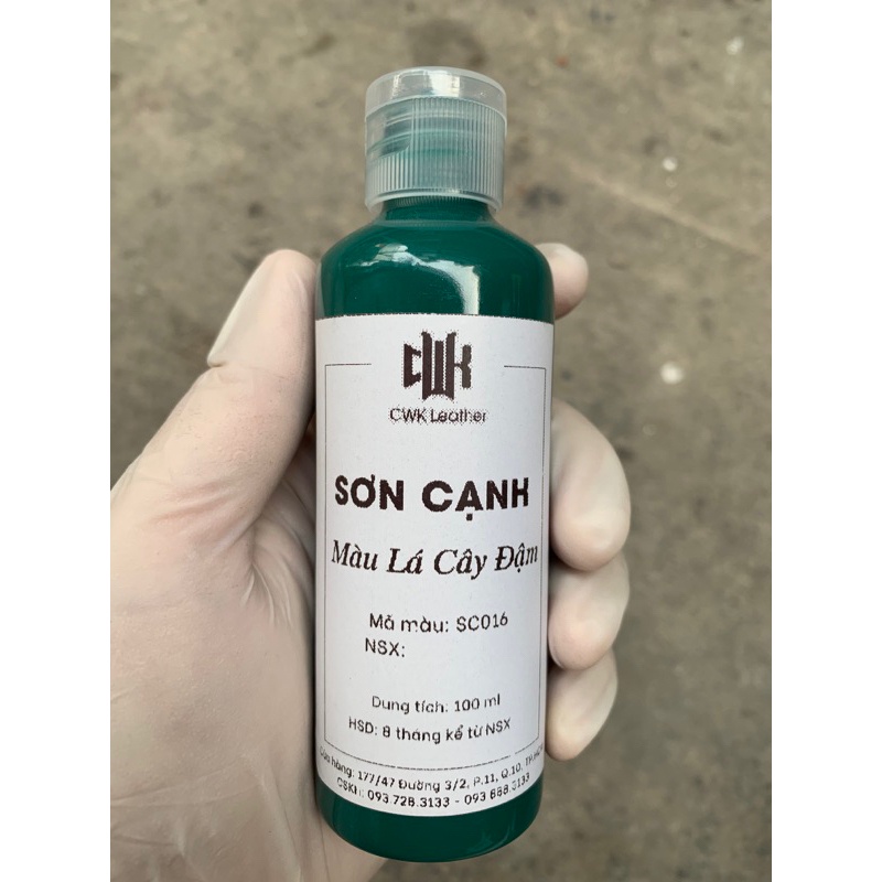 Sơn cạnh đồ da - sơn viền cạnh cho túi da, sơn viền dây đồng hồ, ví da và giày da