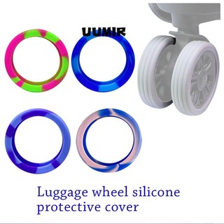 Bộ 8 vỏ bọc bánh xe vali UUMIR giảm tiếng ồn bằng silicon tiện dụng