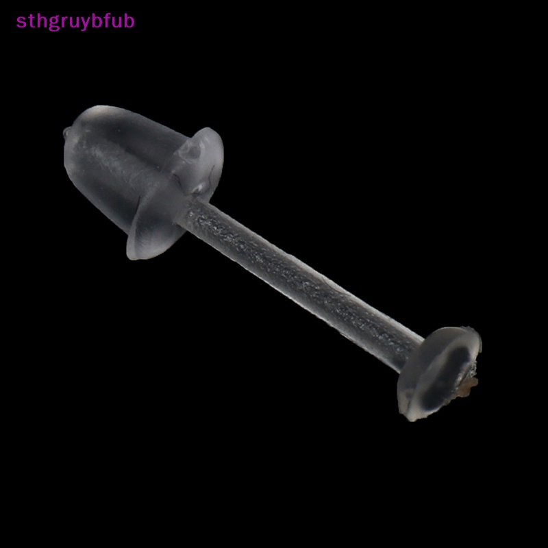 Sthb Set 100 Cái Bông Tai Hình Ghim Và Sau Bằng Nhựa Trong Suốt vn