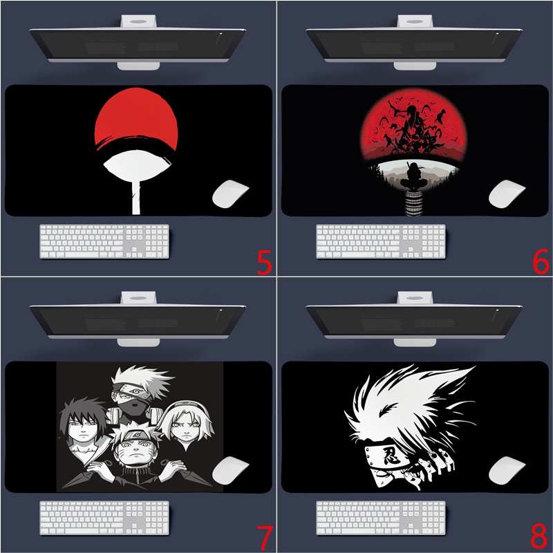Tấm Lót Chuột Bàn Phím Chơi Game In Hình naruto uzumaki naruto & kakashi hatake Chống Trượt