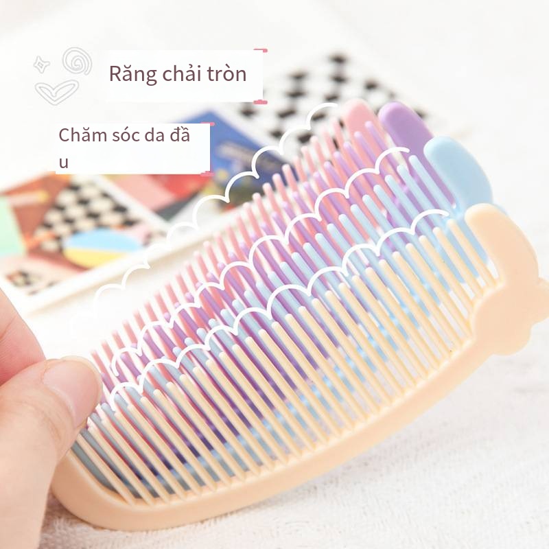 CODE Cartoon Love Mini lược nhỏ sinh viên lược tóc di động gia đình trẻ em chải tóc