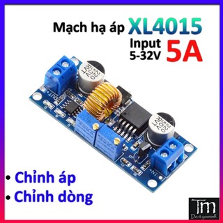Mạch Hạ Áp 5A Có Chỉnh Dòng XL4015 8-36VDC