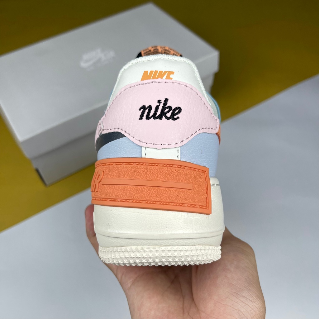 Giày AF1 Shadow SSail Pink Glaze. AF1 Shadow Trắng Móc Hồng Xanh - Than.Shoes