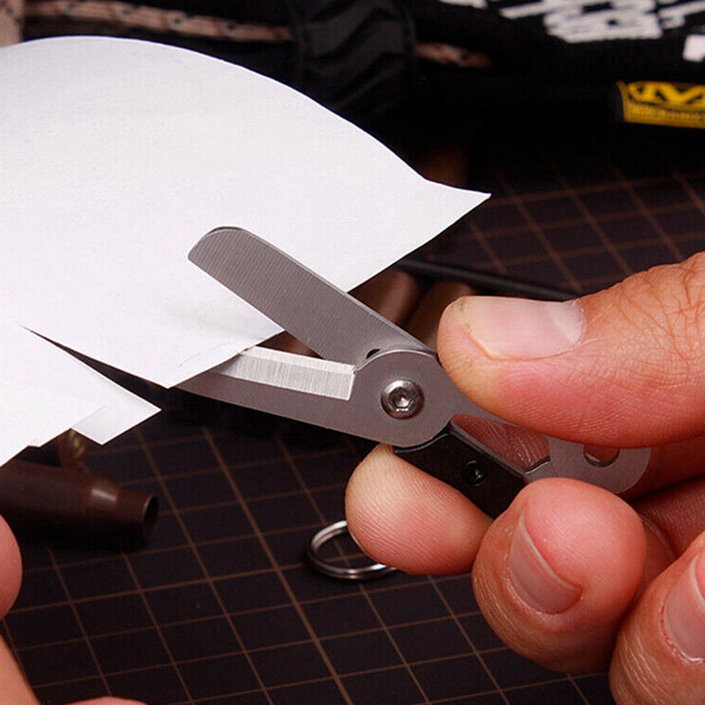 Krachtige Móc Khóa Sinh Tồn Kiêm Kéo Cắt Túi Tiện Dụng