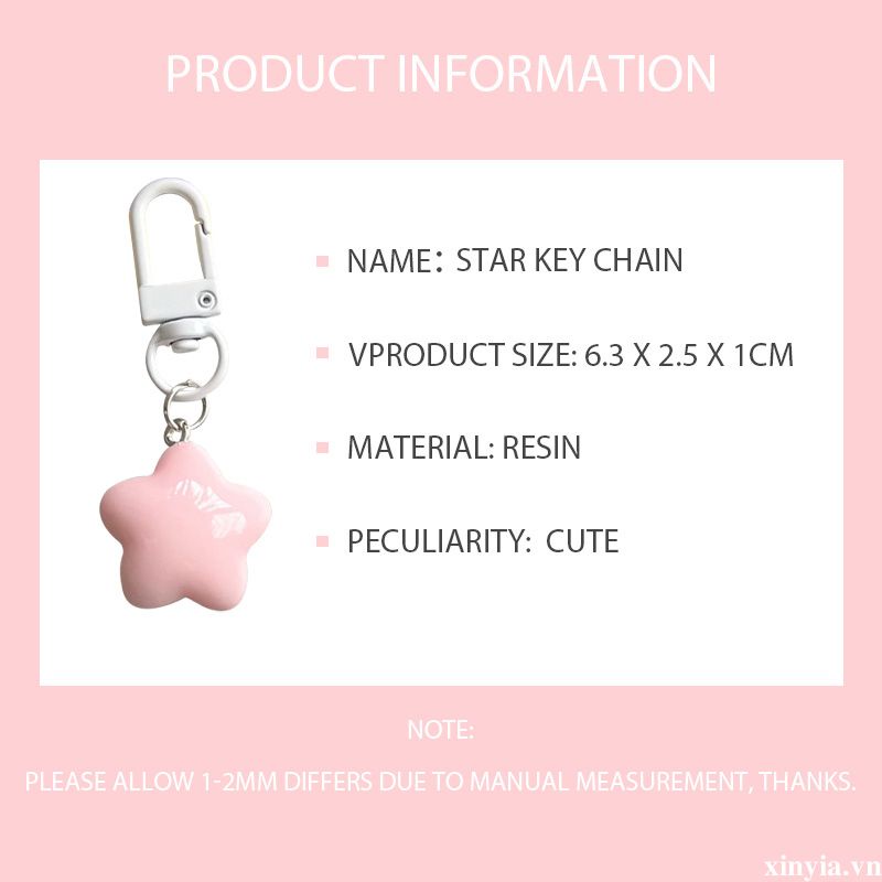 🌺🌺1 Móc Khóa Hình Ngôi Sao Dễ Thương