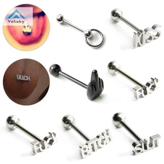 Nhẫn Thép Không Gỉ Hình Nụ Hôn Lưỡi Lilishy