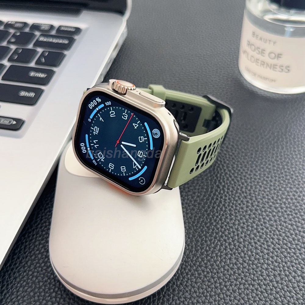 Silicone Dây Đeo Thể Thao Bằng Silicon Cho iwatch 44mm 49mm 45mm 42mm 45mm 45mm 9 8 7 6 5 4 3 se