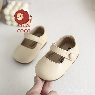 Giày da đế mềm phong cách Anh Quốc thời trang xuân thu cho bé gái 0-3 tuổi