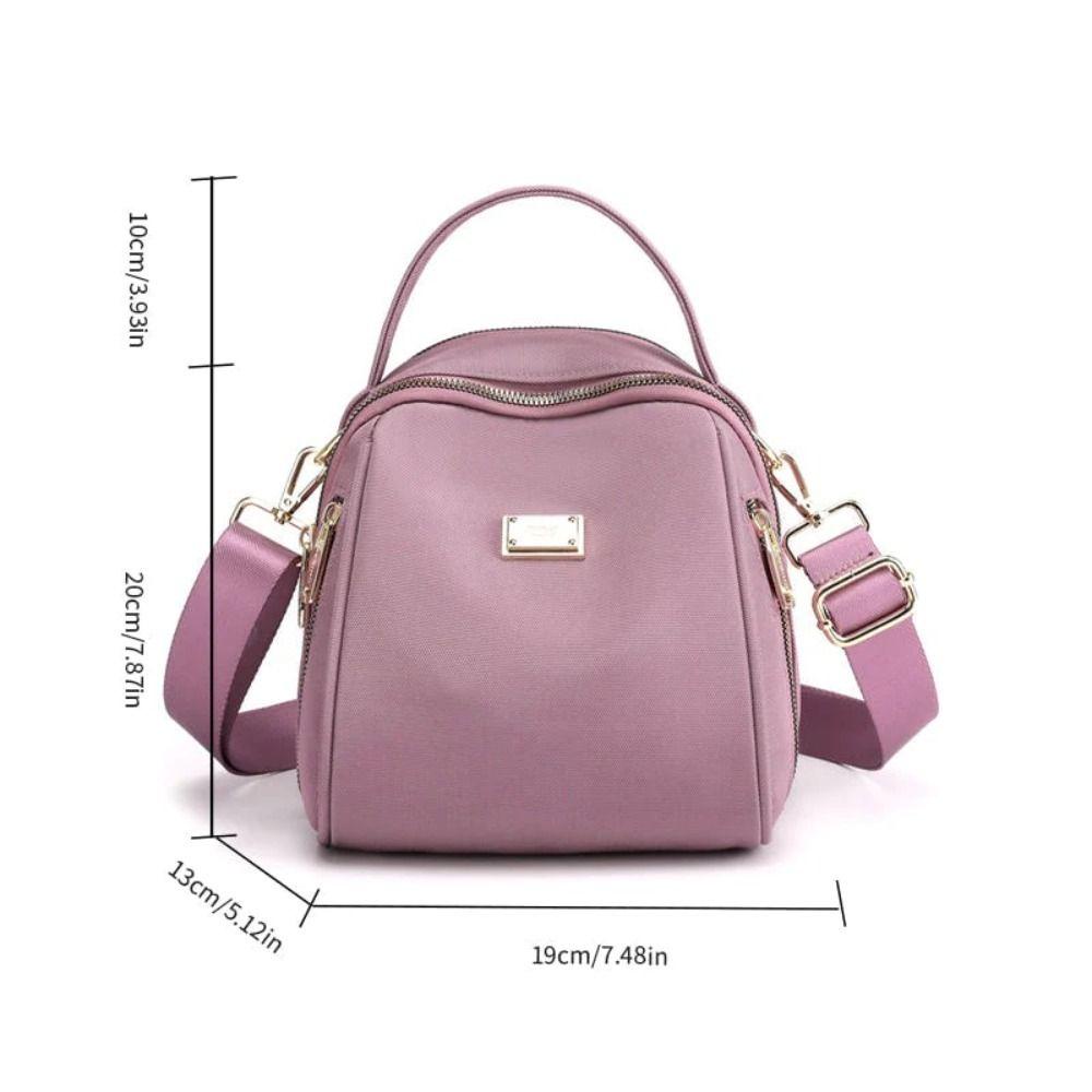 Ba Lô nylon mini Màu Trơn Thời Trang Dành Cho Nữ