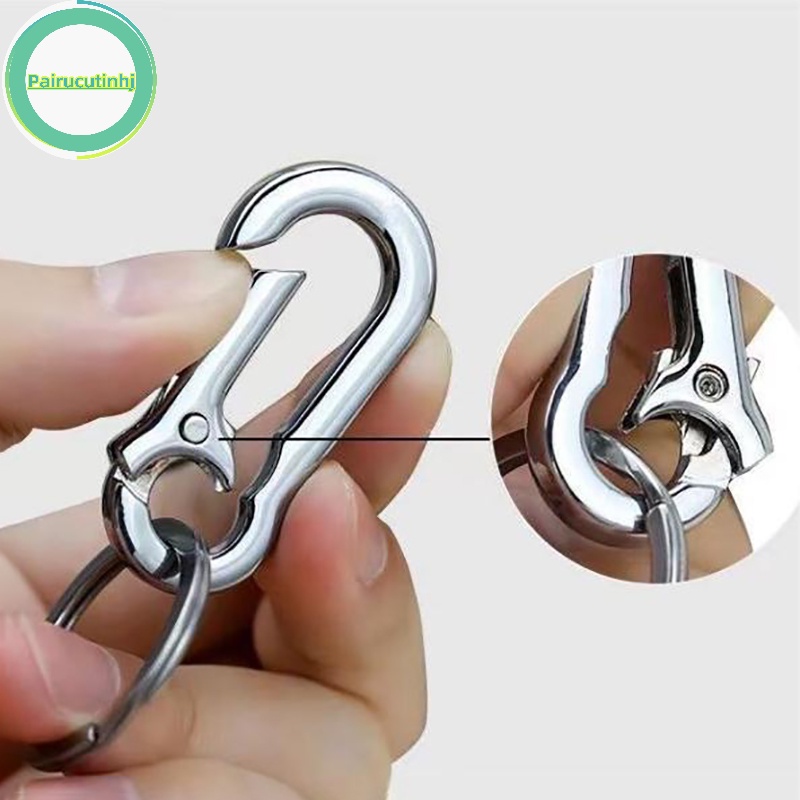 Parucutin Móc Chìa Khóa Bằng Thép Không Gỉ Chống Thất Lạc Trang Trí Xe Hơi vn