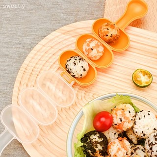 Sweetiy Rice Ball Maker Rice Roll Shaker Khuôn làm đồ ăn trưa Onigiri Mold DIY Rice Baller Shakers Ball Shaped Dụng cụ nhà bếp Rice Ball Mold mới