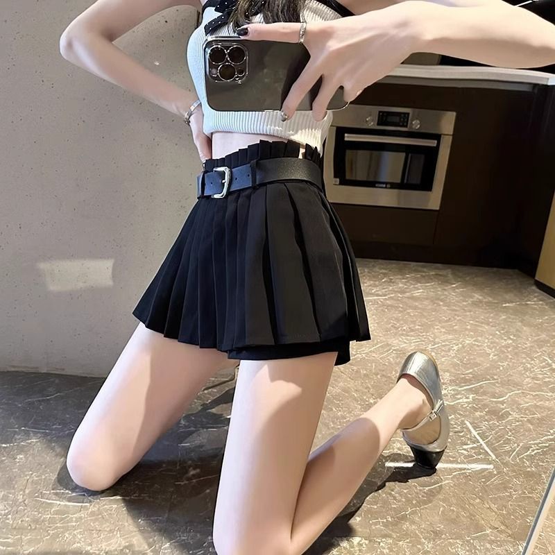 Chân Váy chiffon Chữ a Xếp Ly Lưng Cao Thời Trang Cho Nữ