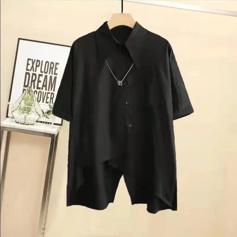 Set Áo Sơ Mi Form Rộng Và Quần Yếm Phong Cách Hàn Quốc Dành Cho Cả Nam Và Nữ