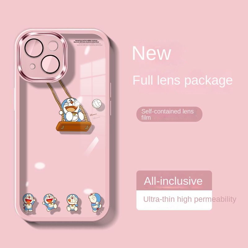 Doraemon Ốp Điện Thoại Trong Suốt In Hình Doremon Cho Iphone 14 15