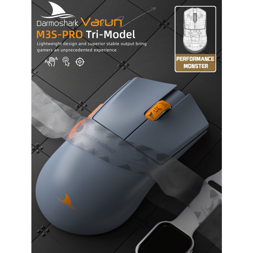 Darmoshark M3S Pro Wireless Lightweight PAW3395 Esports Mouse