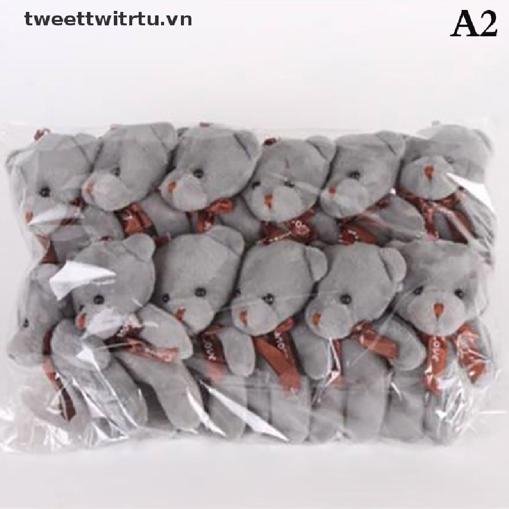 Set 12 Gấu Bông Mini Mềm Mại Đáng Yêu