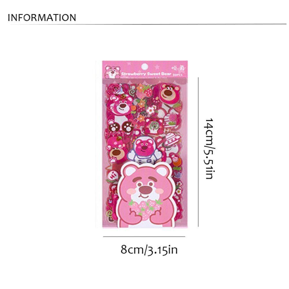 Set 10 Sticker Dán pvc Chống Thấm Nước Họa Tiết Hoạt Hình lotso guka kuromi kuromi Dễ Thương diy