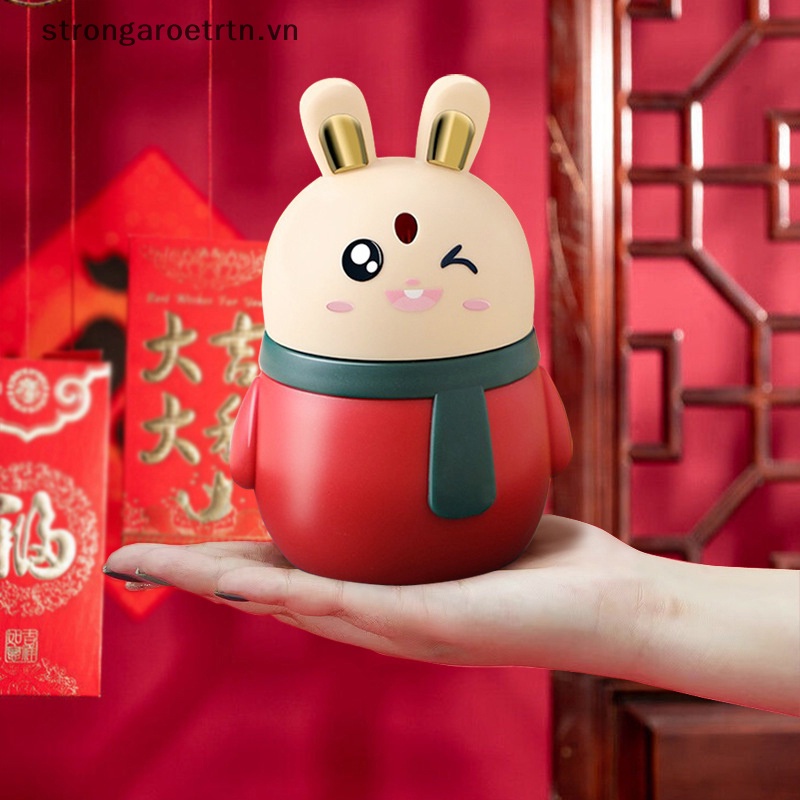 Hộp Đựng Tăm Xỉa Răng Dạng Nhấn Hình Thỏ Dễ Thương Giá Đỡ