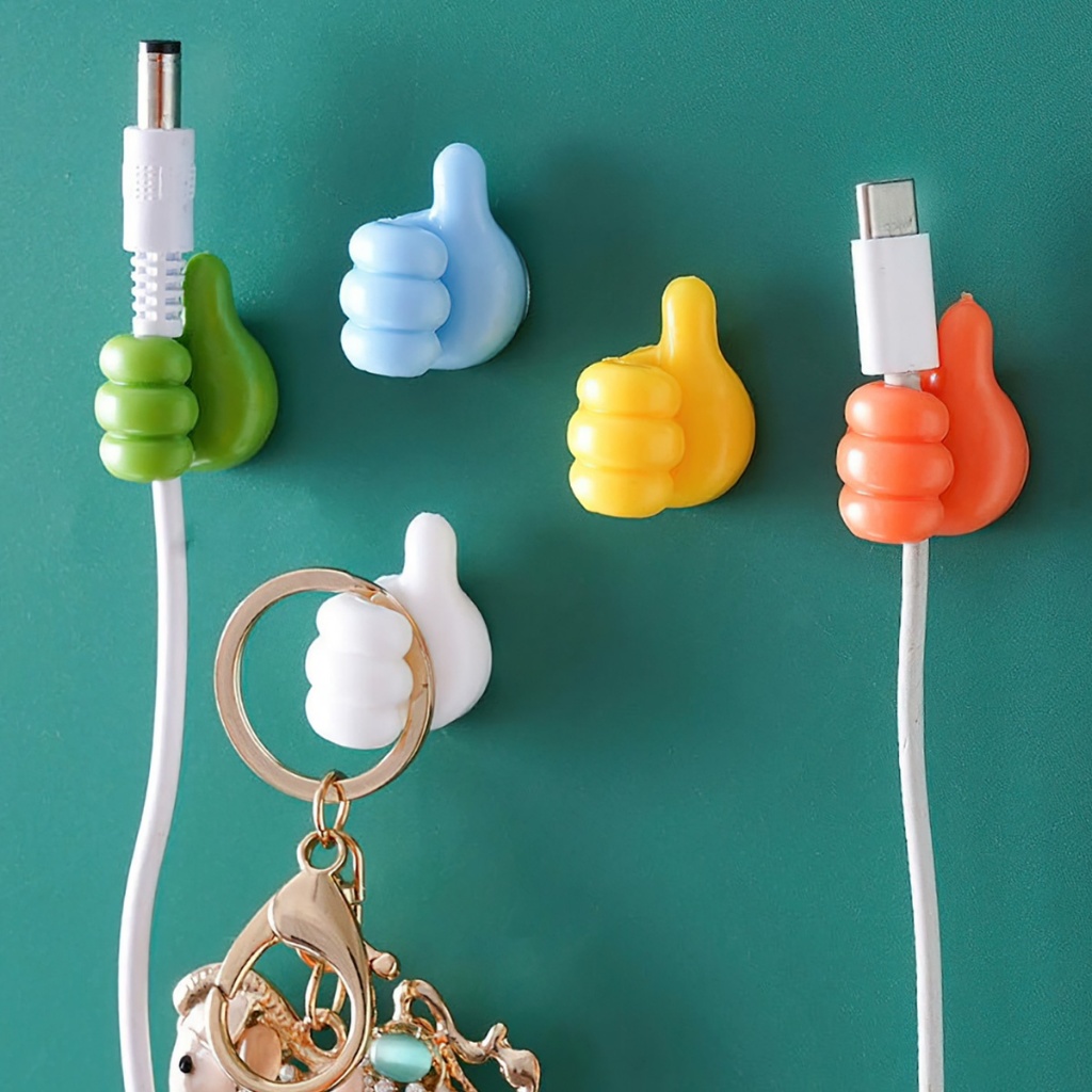 Miếng Dán Tường Hình Bàn Tay Tiện Lợi Dễ Thương Cố Định Dây Sạc Đa Năng - Giao màu ngẫu nhiên - L.H Store