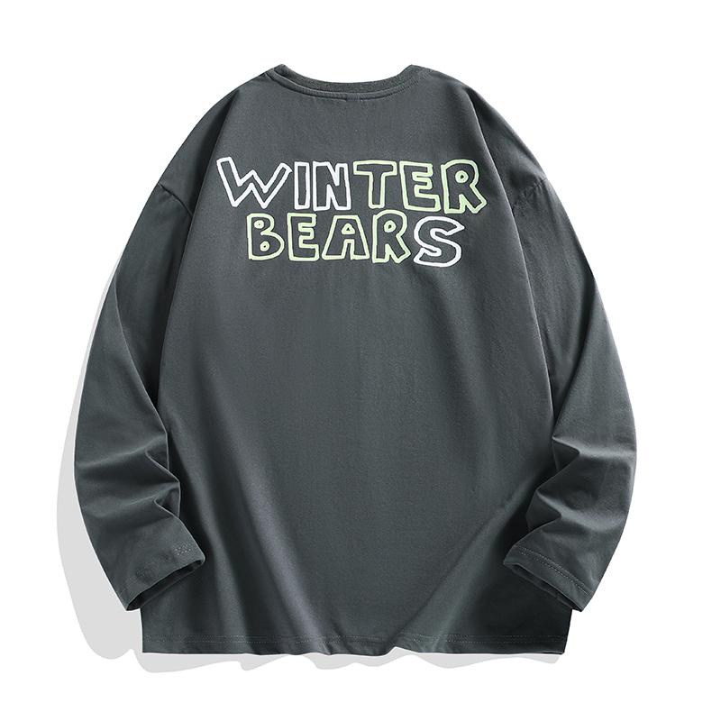 Áo Thun Thể Thao 100% cotton Tay Dài Dáng Rộng In Họa Tiết graffiti Thời Trang Mùa Thu Cho Nam Giới Có size m-3xl