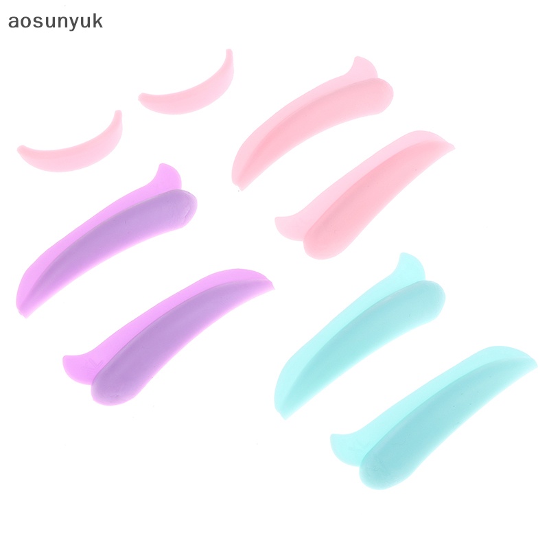 Aosunyuk Set 4 / 5 Cặp Đệm silicone Nhiều Màu Sắc Hỗ Trợ Nối Mi Có Thể Tái Sử Dụng