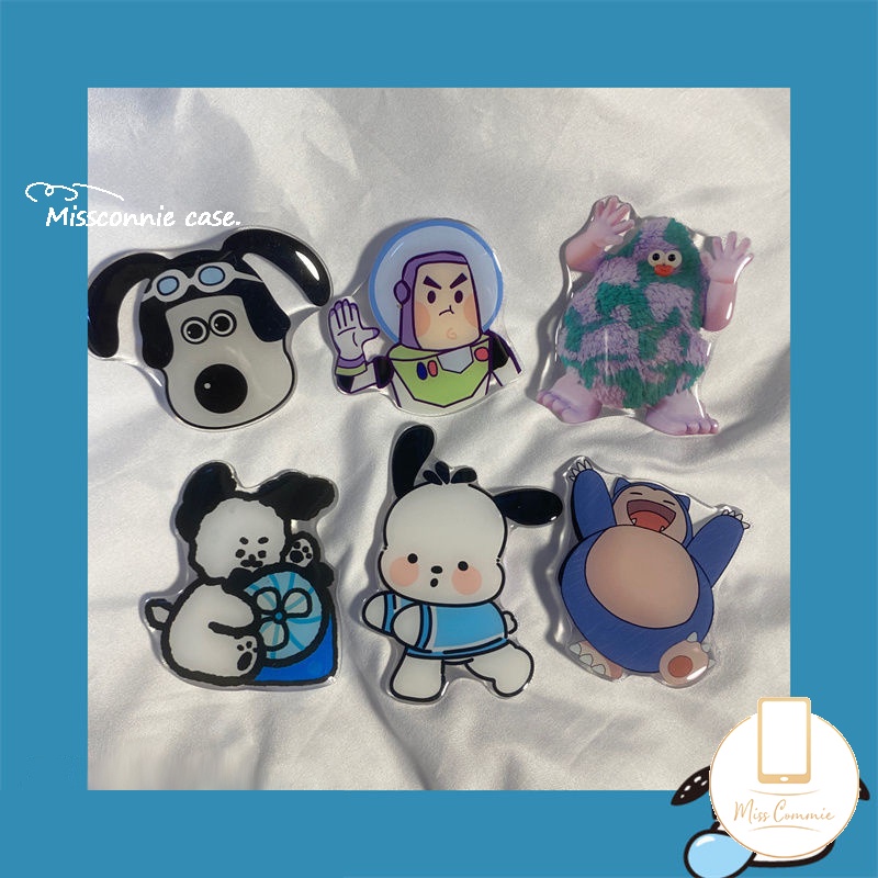 Hoạt Hình Giá Đỡ Điện Thoại Dạng Gập Hình Quái Vật / Thỏ / Chó Mèo / Cá Sấu / Trái Tim Dễ Thương Thông Dụng