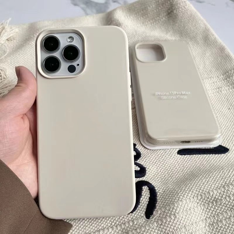 Ôp Điện Thoại Silicon Dẻo Màu Xanh Da Trời Có logo 15 series Cho iphone 15 14 13 12 11 pro max 15plus x xs xr Vỏ