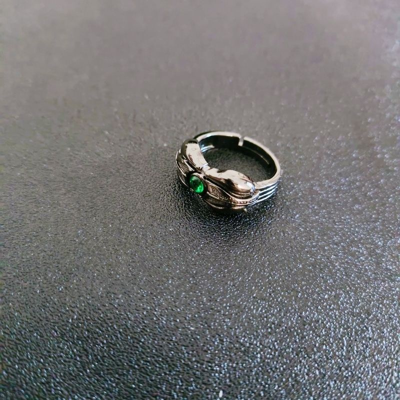 Kamen rider Nhẫn Màu Đen Hình Mặt Trăng Khuyết Độc Đáo Cho Cặp Đôi
