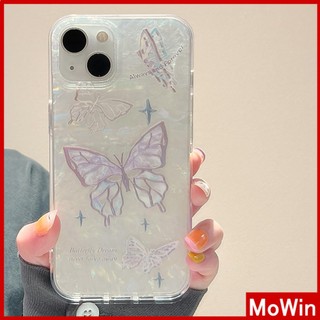 Ốp lưng iPhone 15 Pro Max Ốp Lưng Trong Suốt Họa Tiết Vỏ Bìa Cứng TPU Mềm Bướm Tím Đẹp Tương Thích Với iPhone 14 Pro Max 13 Pro Max 12 Pro Max 11 XR XS 7Plus 8Plus