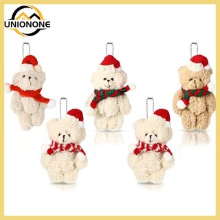 One set 5 gấu bông mini trang trí cây thông noel