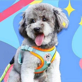 🐱 dây dắt kèm yếm phản quang dắt chó mèo đi dạo - đai yếm mềm mại phản quang cho thú cưng