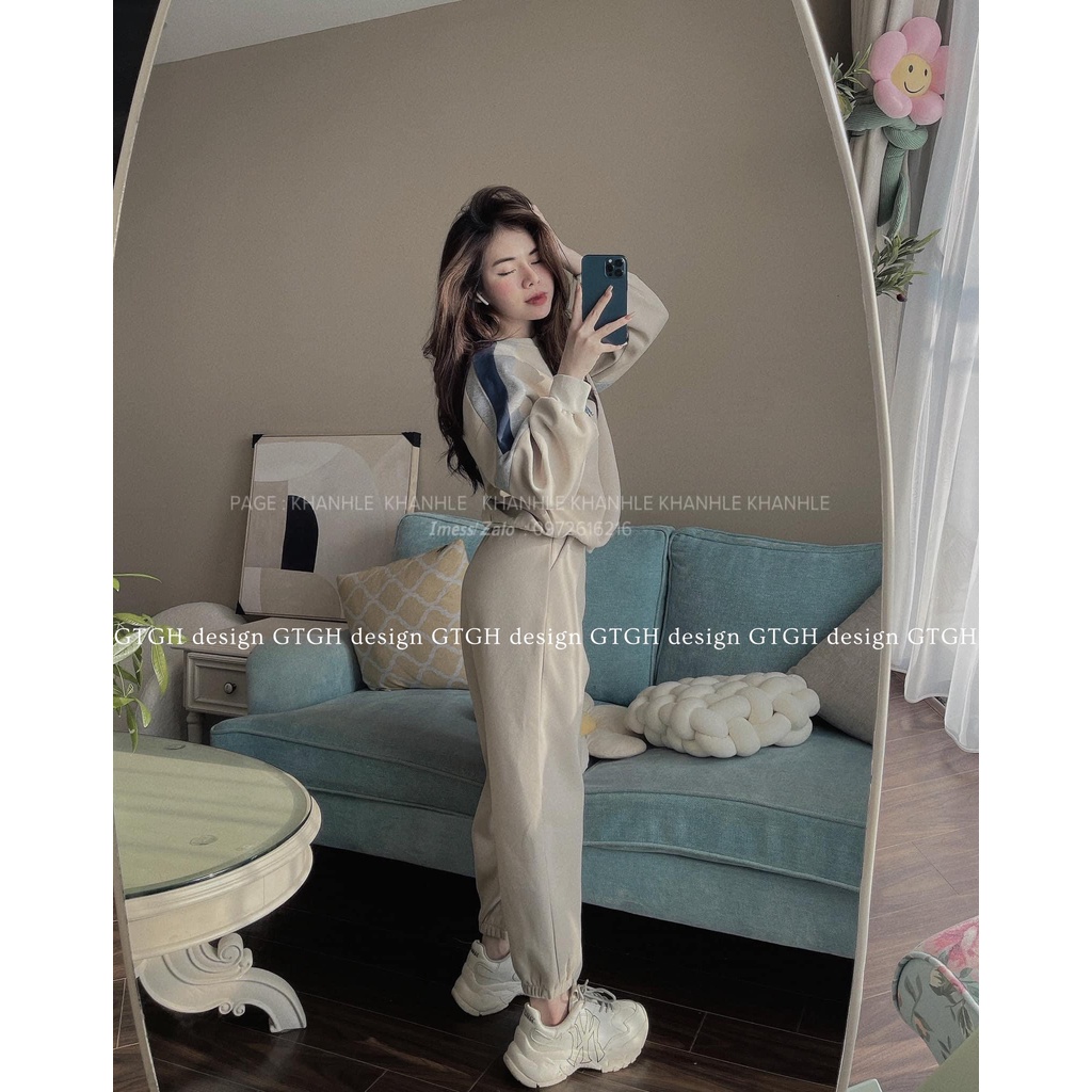 Siuu phẩm Set nỉ gấu thêu phối màu so hott hàng QC