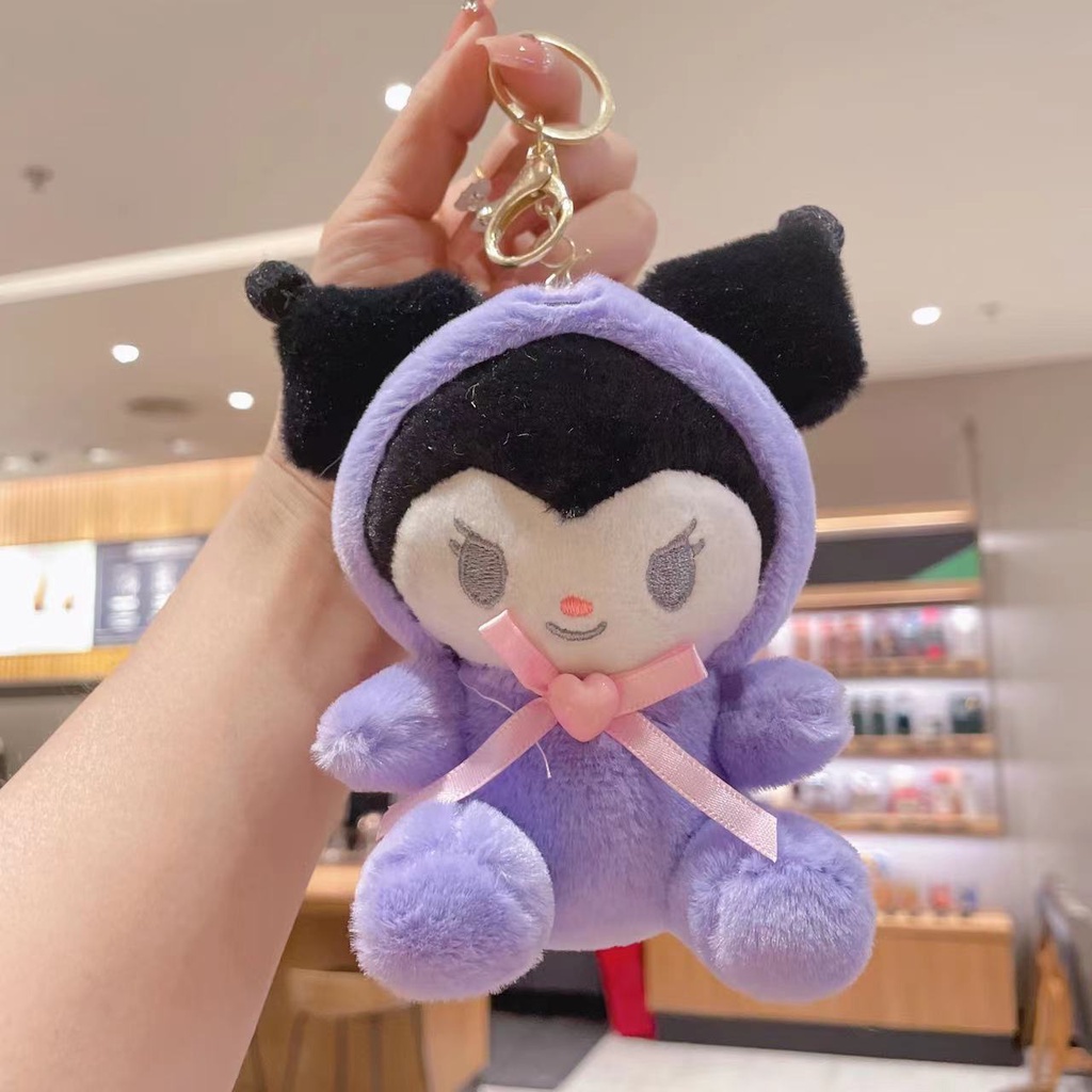 Móc Khóa Hình Búp Bê kuromi Hoạt Hình Nhồi Bông Đáng Yêu