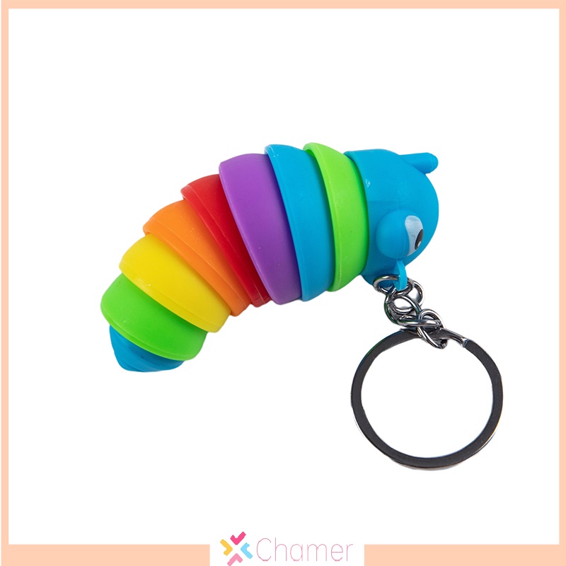 Móc Khóa Hình Sâu Bướm Mắt To Dễ Thương Giảm Căng Thẳng Cho Thú Cưng Văn Phòng