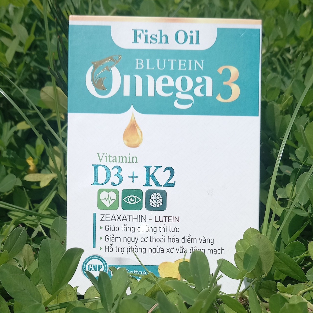 Viên uống bổ mắt Omega 3, DHA cho bé lọ 60 viên. Omega 3 d3 k2 giúp phát triển trí não, tăng thị lực cho mắt