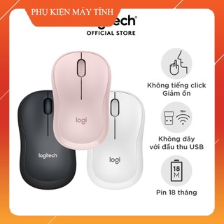 Chuột không dây logitech m220 silent - giảm ồn, usb, pin 1.5 năm, phù hợp pc/laptop