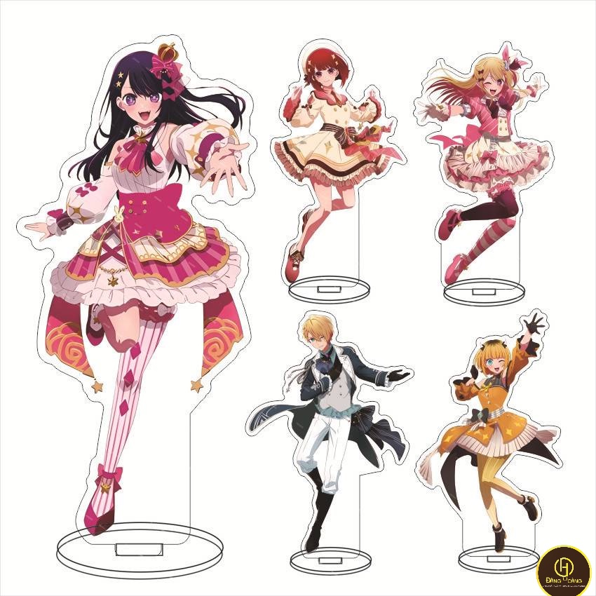 Đồ trang trí Nhân Vật Hoshino Ai Sarina Kurokawa Akane Arcylic Hoạt Hình Oshi No Ko, in 2 mặt