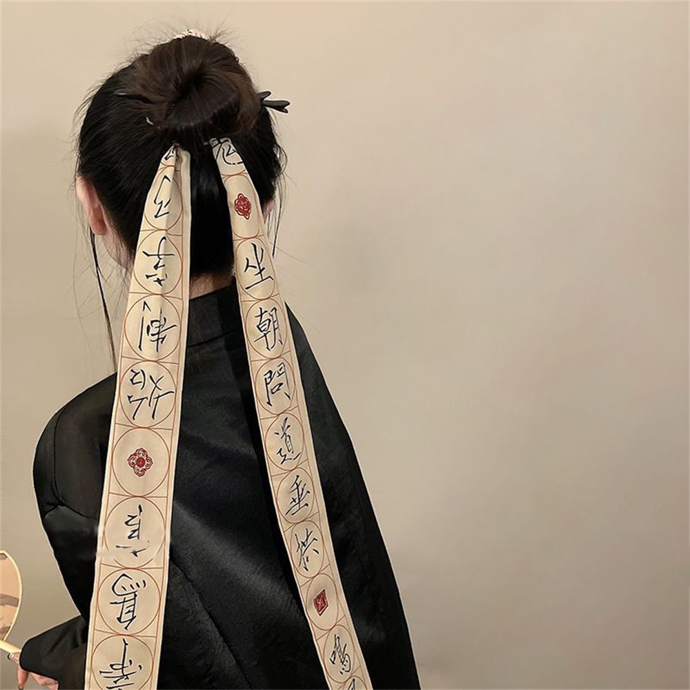 Trâm Cài Tóc Phối Dây Ruy Băng Phong Cách Trung Hoa Cổ Điển Cho Nữ